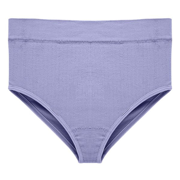 Rib Cotton Briefs - Purple