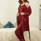 Premium 5 Pieces Nightwear Silk Set